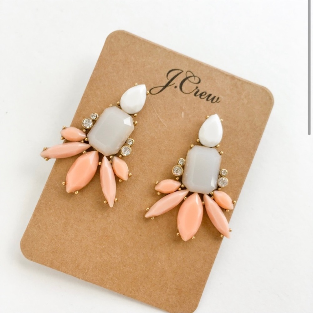 Jcrew nude statement earrings